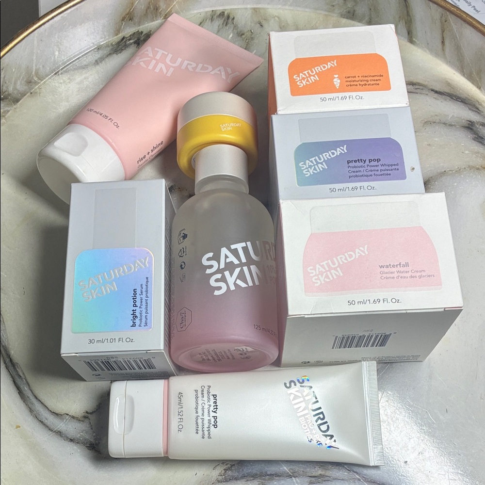 Saturday Skin Pink and Yellow Moisturizer Set